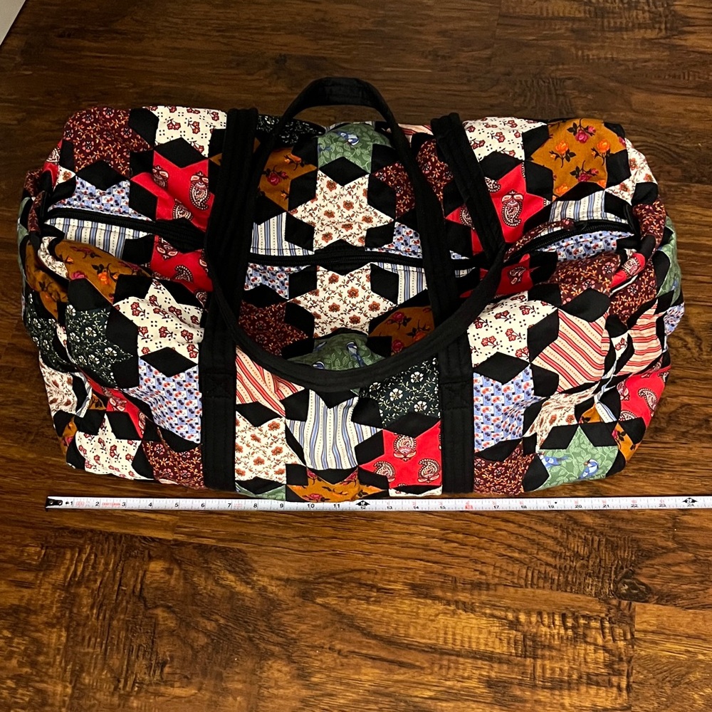 Vera Bradley Colorful Patchwork Duffle Bag